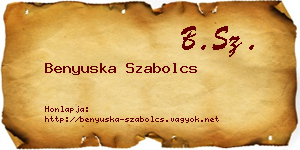 Benyuska Szabolcs névjegykártya